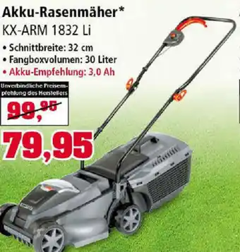 Thomas Philipps Akku Rasenmäher KX-ARM 1832 Li Angebot