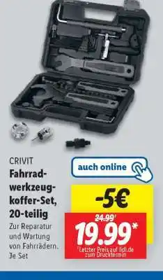 Lidl Fahrradwerkzeugkoffer-Set, 20-teilig Angebot