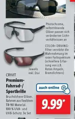 Lidl CRIVIT Premium-Fahrrad-/Sportbrille Angebot