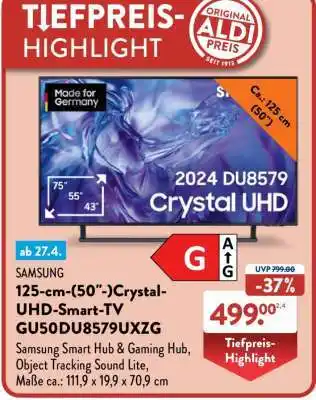 Aldi Nord 125-cm-(50-)-Crystal-UHD-Smart-TV GU50DU8579UXZG Angebot