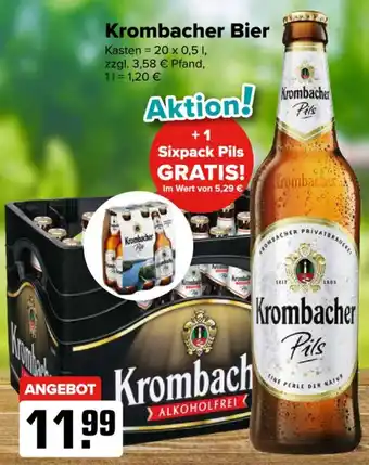 Logo Getränkemarkt Krombacher Bier Angebot
