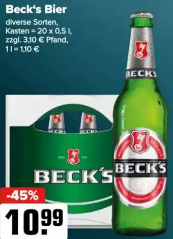 Logo Getränkemarkt Beck's Bier Angebot