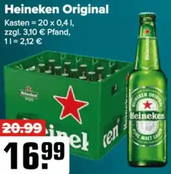 Logo Getränkemarkt Heineken Original Angebot