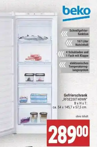 Marktkauf Beko Gefrierschrank Angebot