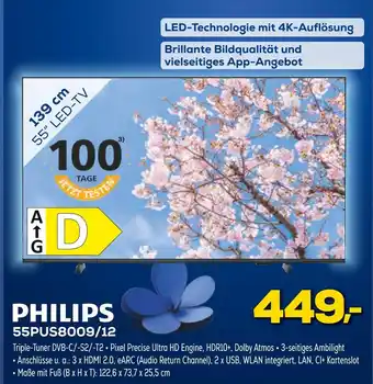 Euronics Philips 55pus8009/12 Angebot