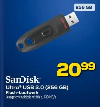 Euronics Sandisk ultra usb 3.0 (256 gb) flash-laufwerk Angebot