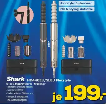 Euronics Shark hd446eu/sleu flexstyle 5-in-1 haarstyler & -trockner Angebot