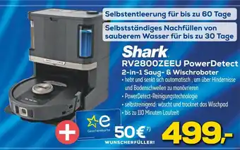 Euronics Shark rv2800zeeu powerdetect 2-in-1 saug- & wischroboter Angebot