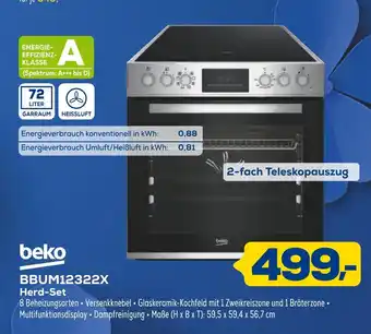 Euronics Beko bbum12322x herd-set Angebot