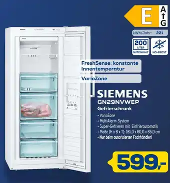 Euronics Siemens gefrierschrank Angebot