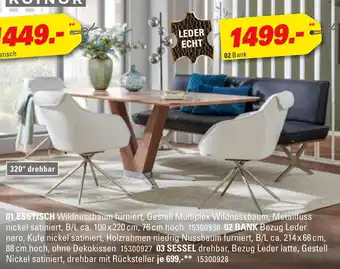Höffner Esstisch, bank oder sessel Angebot