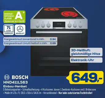 Euronics Bosch hnd411ls63 einbau-herdset Angebot