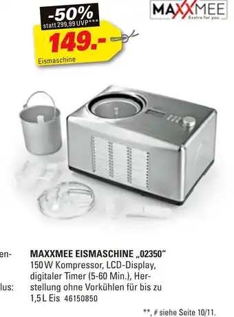 Höffner Maxxmee eismaschine Angebot