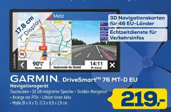 Euronics Garmin drivesmart 76 mt-d eu navigationsgerät Angebot