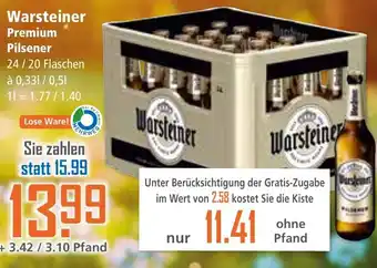 Klaas und Kock Warsteiner Premium Pilsener Angebot