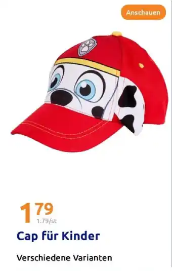 Action Cap für kinder Angebot