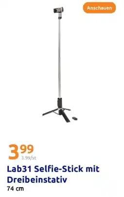 Action Lab31 selfie-stick mit dreibeinstativ Angebot