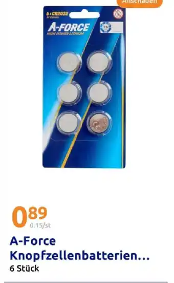 Action A-force knopfzellenbatterien Angebot