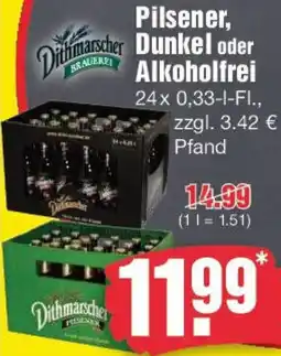 Edeka Dithmarscher Pilsener, Dunkel oder Alkoholfrei Angebot