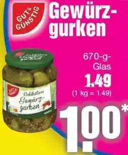Edeka Gut & Günstig Gewürzgurken Angebot
