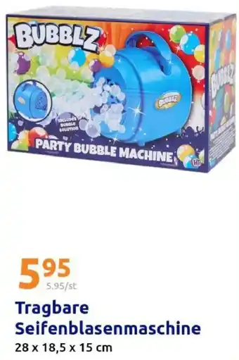 Action Tragbare Seifenblasenmaschine Angebot