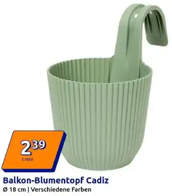 Action Balkon-Blumentopf Cadiz Angebot