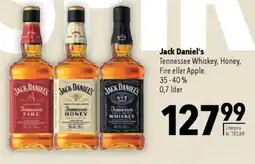 CITTI Markt Jack Daniel's Tennessee Whiskey, Honey, Fire eller Apple. 35-40% Angebot