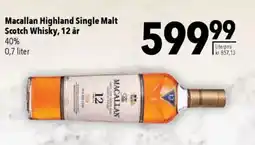 CITTI Markt Macallan Highland Single Malt Scotch Whisky, 12 år 40% Angebot