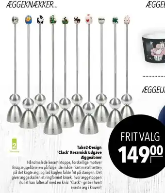 CITTI Markt Take2-Design 'Clack' Keramisk udgave Æggeåbner Angebot