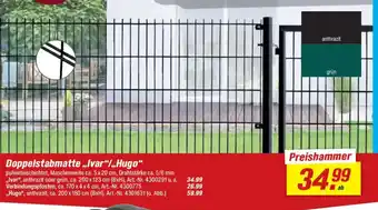 toom Baumarkt Doppelstabmatte „Ivar“/„Hugo“ Angebot