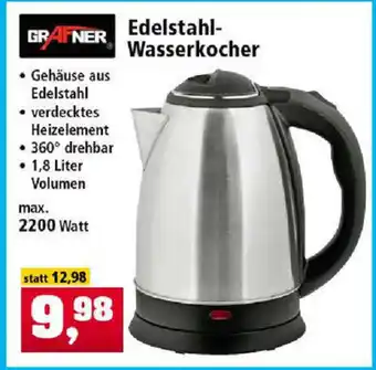 Thomas Philipps Grafner Edelstahl Wasserkocher Angebot