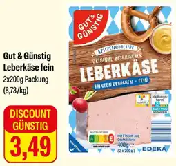 Feneberg Gut & Günstig Leberkäse fein Angebot