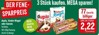 Feneberg duplo, kinder Riegel oder hanuta Angebot