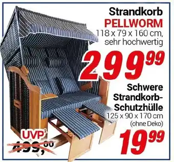CENTERSHOP Strandkorb PELLWORM Angebot