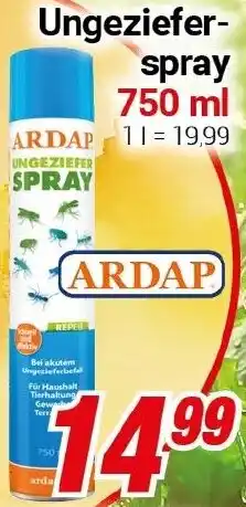 CENTERSHOP ARDAP Ungezieferspray Angebot