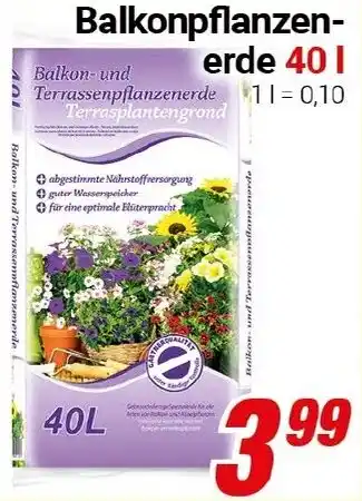 CENTERSHOP Balkonpflanzenerde Angebot