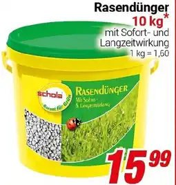 CENTERSHOP Schola Rasendünger Angebot