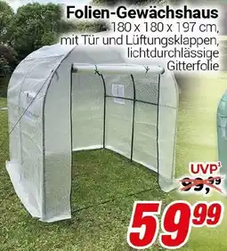 CENTERSHOP Folien-Gewächshaus Angebot