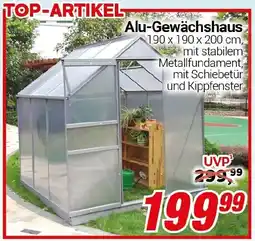 CENTERSHOP Alu-Gewächshaus Angebot