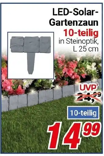 CENTERSHOP LED-Solar Gartenzaun Angebot
