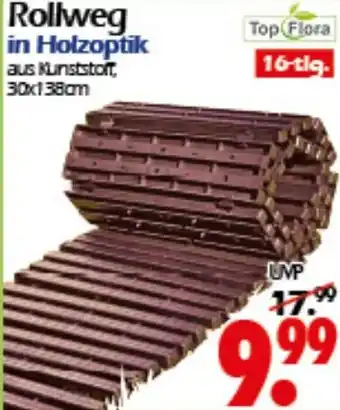 Wreesmann Rollweg in Holzoptik Angebot