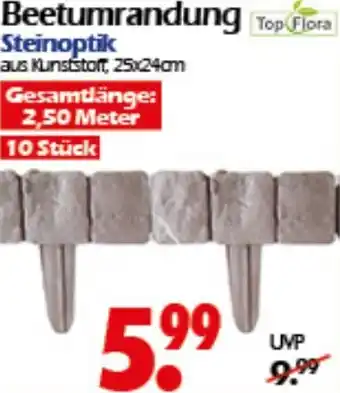 Wreesmann Beetumrandung Steinoptik Angebot