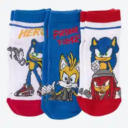 NKD Kinder-Sneaker-Socken mit Sonic-Motiven, 3er-Pack Angebot