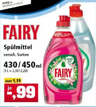 Thomas Philipps Fairy Spülmittel 430-450ml Angebot