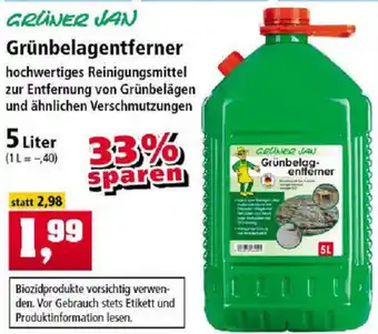 Thomas Philipps Grüner Jan Grünbelagentferner 5L Angebot