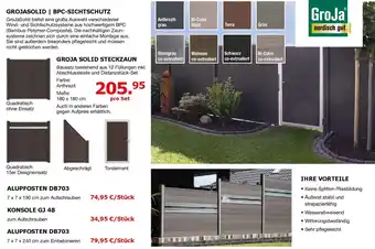 i&M Bauzentrum Groja solid steckzaun Angebot