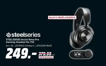MediaMarkt Steelseries arctis nova pro gaming-headset für ps5 Angebot