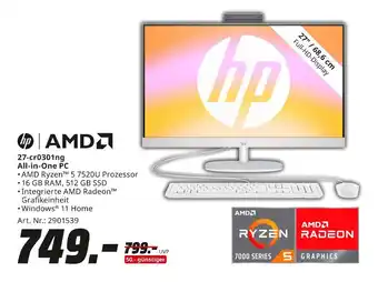 MediaMarkt Hp all-in-one pc Angebot