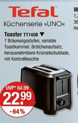 V Markt Tefal toaster tt1408 Angebot