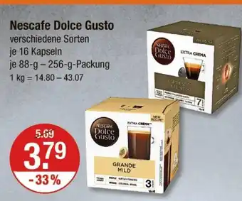 V Markt Nescafe dolce gusto espresso intenso oder grande mild Angebot